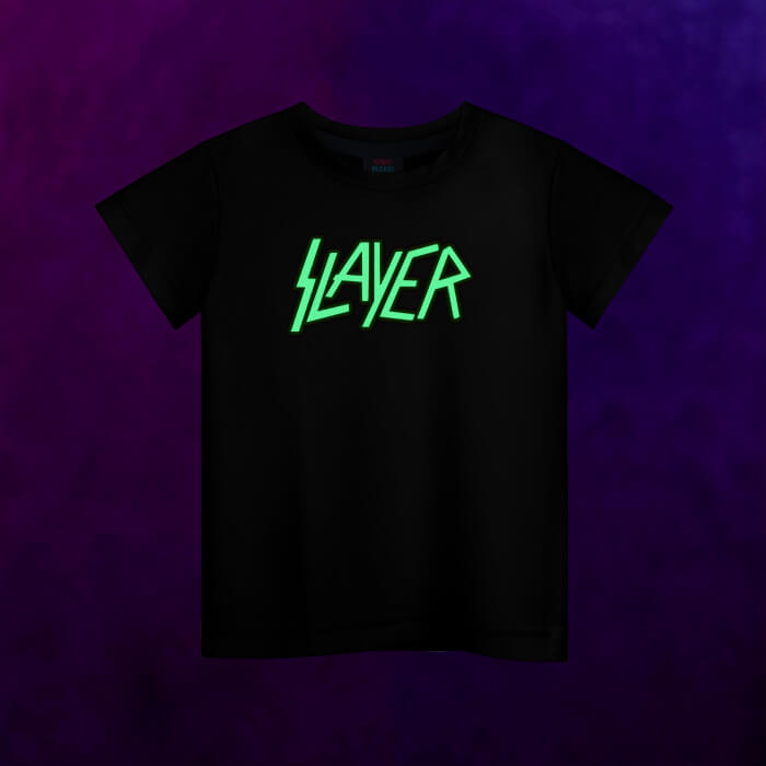 Светящаяся детская футболка Slayer логотип - фото 2