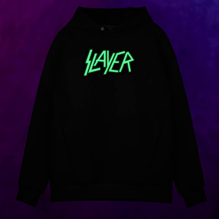 Мужское светящееся худи Slayer логотип - фото 2