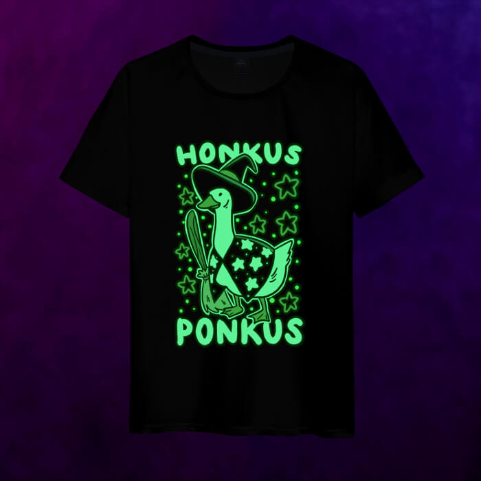 Светящаяся мужская футболка Honkus ponkus - Untitled Goose Game - фото 2