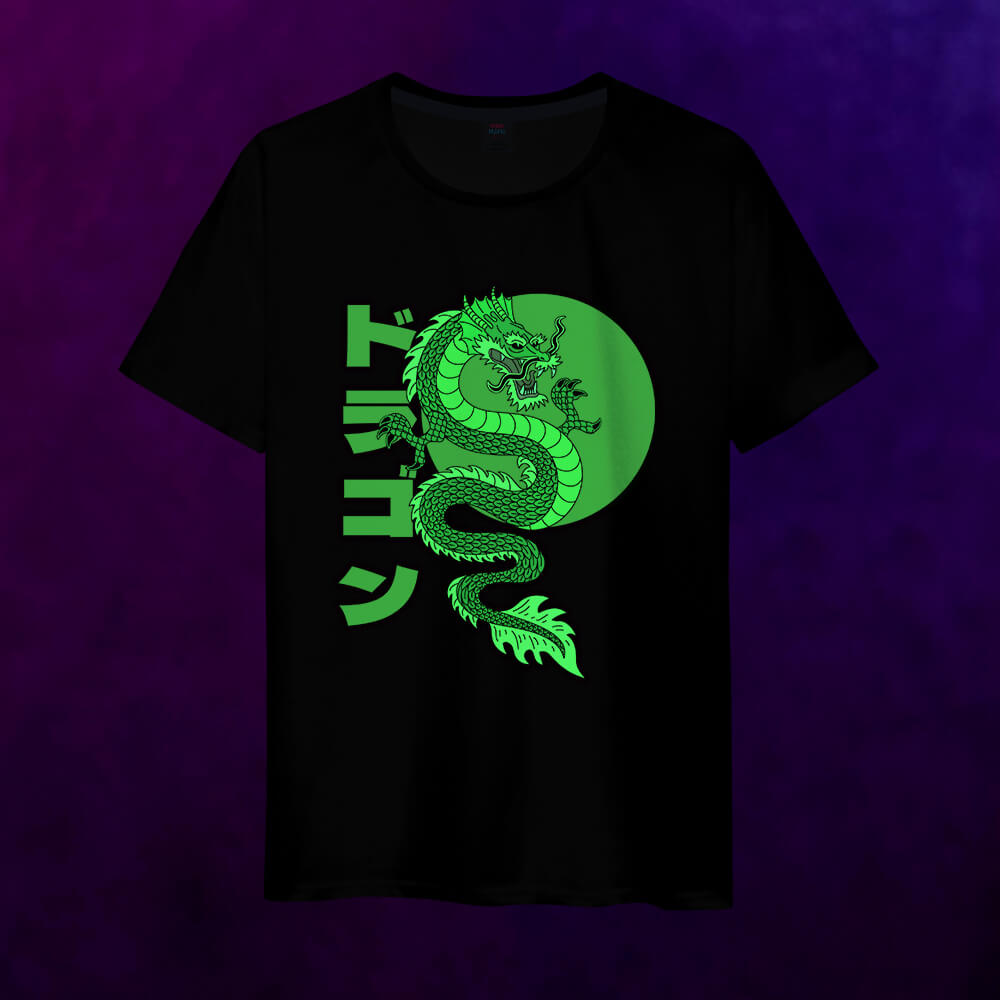 Светящаяся мужская футболка Angry chinese dragon - фото 2