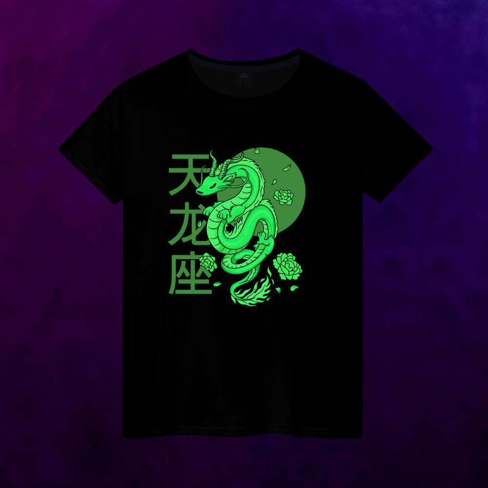 Светящаяся женская футболка Cute chinese dragon - фото 2